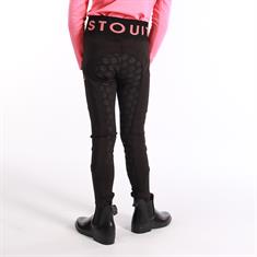 Reitleggings Stout! Coral Kids Vollbesatz Silikon Harry's Horse Schwarz-Pink